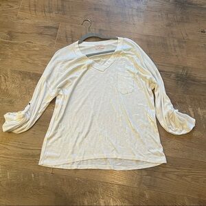Sunny Studio Women’s White Shimmery Long sleeve